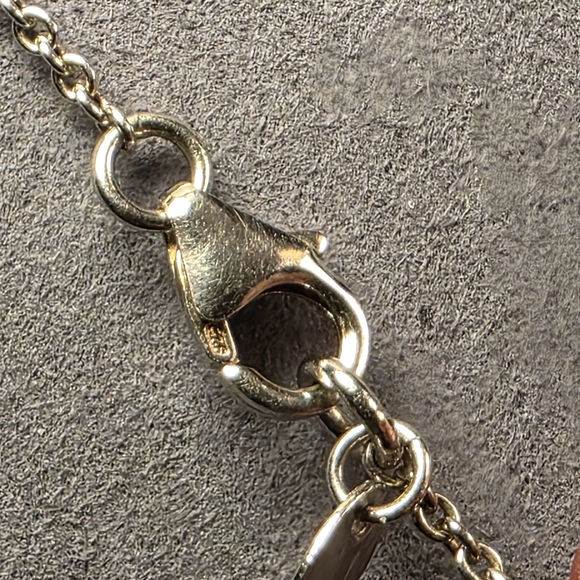 Danbury Mint 925 Amethyst & Freshwater Pearl Necklace Sterling Silver Y-Drop 269 - Picture 4 of 5